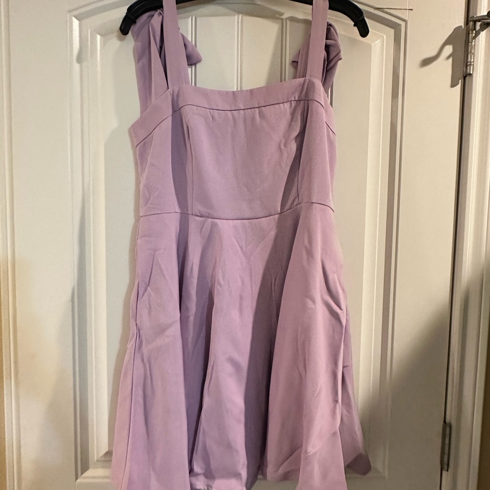 Lavender Mini Dress with pockets